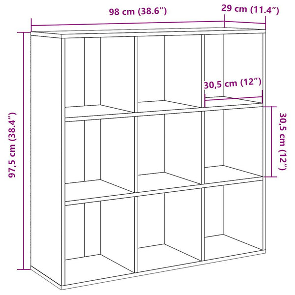 Altes Holzregal Mignona 98x29x97,5cm