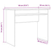 Alter Holzschreibtisch Agafia 90x50x74cm (Spanplatte)