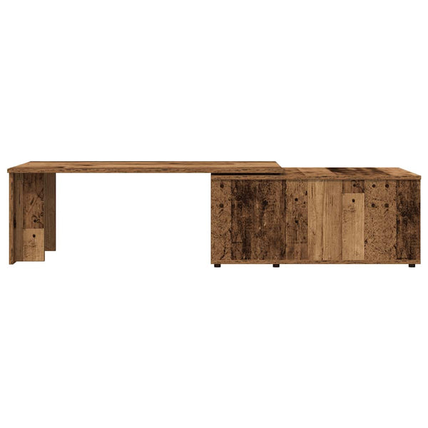 Alter Couchtisch aus Holz, Maße 150x50x35cm (Spanplatte)