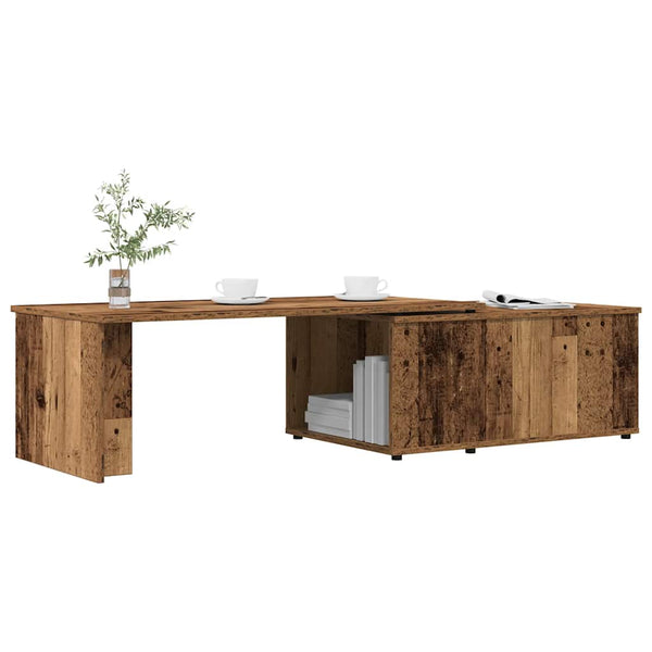Alter Couchtisch aus Holz, Maße 150x50x35cm (Spanplatte)