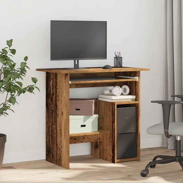 Alter Holzschreibtisch Seiden 80x45x74cm (Spanplatte)