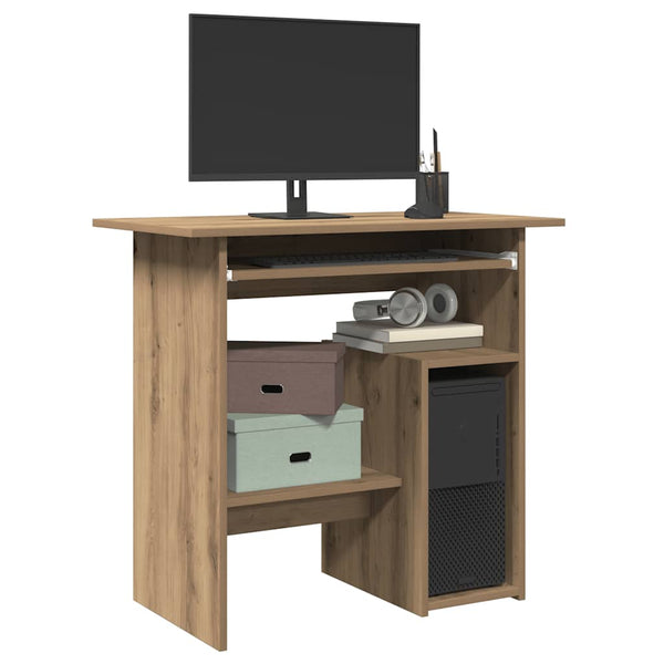 Eichendesign-Schreibtisch Seiden 80x45x74cm (Holz)