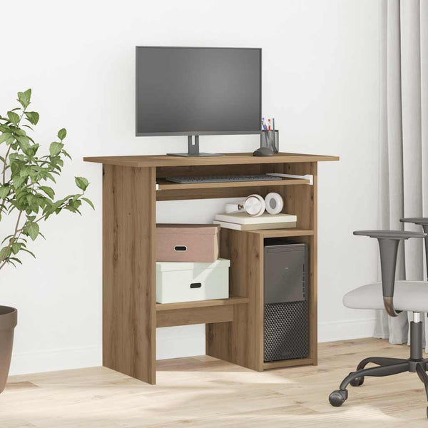 Eichendesign-Schreibtisch Seiden 80x45x74cm (Holz)