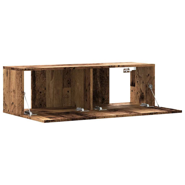 TV-Wandschrank Jayde aus Altholz 100x30x30cm (Holz)