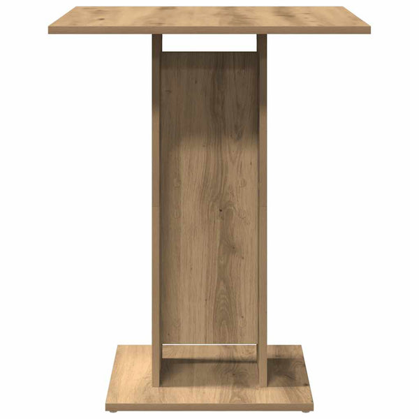 Handgemachter Eichen-Bistrotisch Panahi 60x60x75cm (Spanplatte)