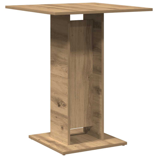 Handgemachter Eichen-Bistrotisch Panahi 60x60x75cm (Spanplatte)