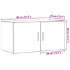Vintage-Wandschrank Radegunde 80x39x40cm (Holzwerkstoff)
