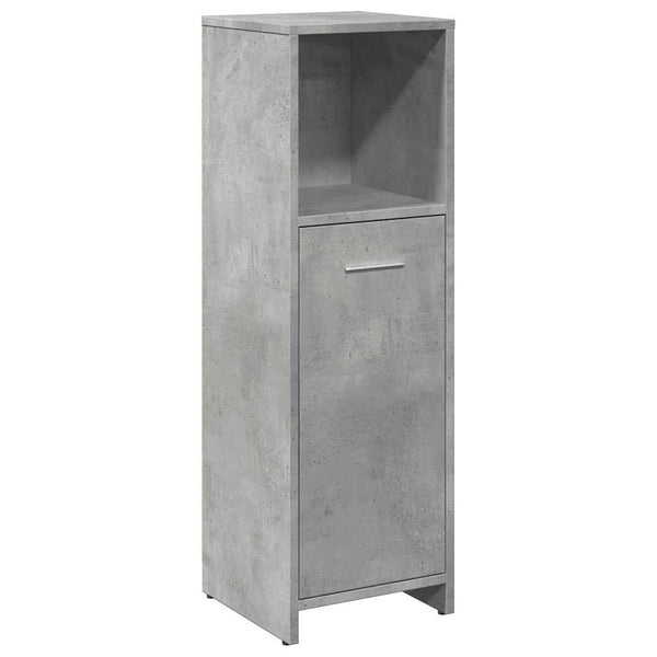 Betongrauer Badschrank Bizera 30x30x95cm (Spanplatte)