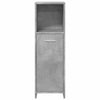 Betongrauer Badschrank Bizera 30x30x95cm (Spanplatte)
