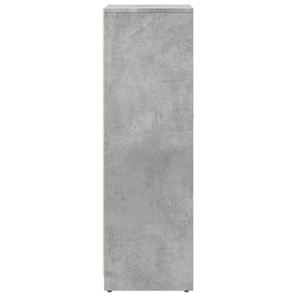 Betongrauer Badschrank Bizera 30x30x95cm (Spanplatte)