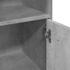 Betongrauer Badschrank Bizera 30x30x95cm (Spanplatte)