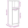Betongrauer Badschrank Bizera 30x30x95cm (Spanplatte)