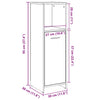 Badezimmerschrank aus Altholz Raela 30x30x95cm (Spanplatte)