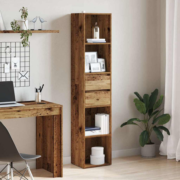 Altes Holz Bücherregal Grofu 36x30x171cm (Spanplatte)