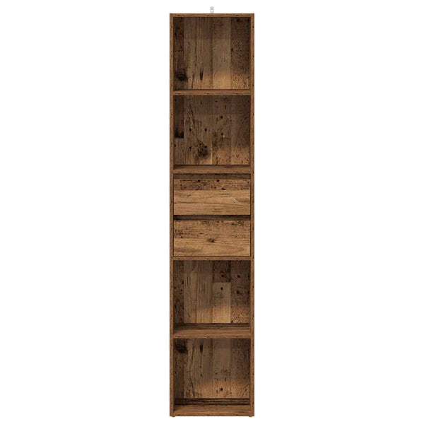 Altes Holz Bücherregal Grofu 36x30x171cm (Spanplatte)