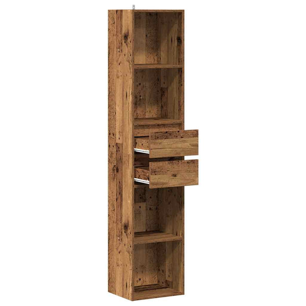 Altes Holz Bücherregal Grofu 36x30x171cm (Spanplatte)