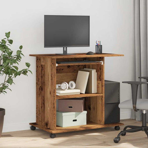 Alter Computertisch aus Holz Tasita 80x50x75cm (Spanplatte)