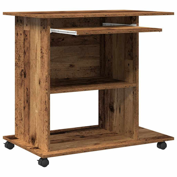 Alter Computertisch aus Holz Tasita 80x50x75cm (Spanplatte)