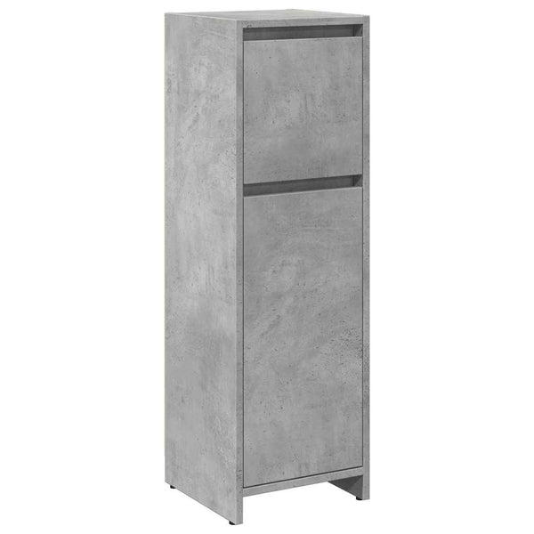 Betongrauer Badschrank Ciang 30x30x95cm (Spanplatte)