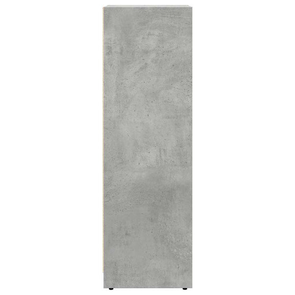 Betongrauer Badschrank Ciang 30x30x95cm (Spanplatte)