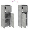 Betongrauer Badschrank Ciang 30x30x95cm (Spanplatte)