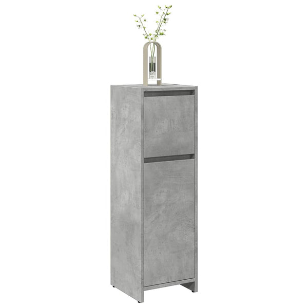 Betongrauer Badschrank Ciang 30x30x95cm (Spanplatte)