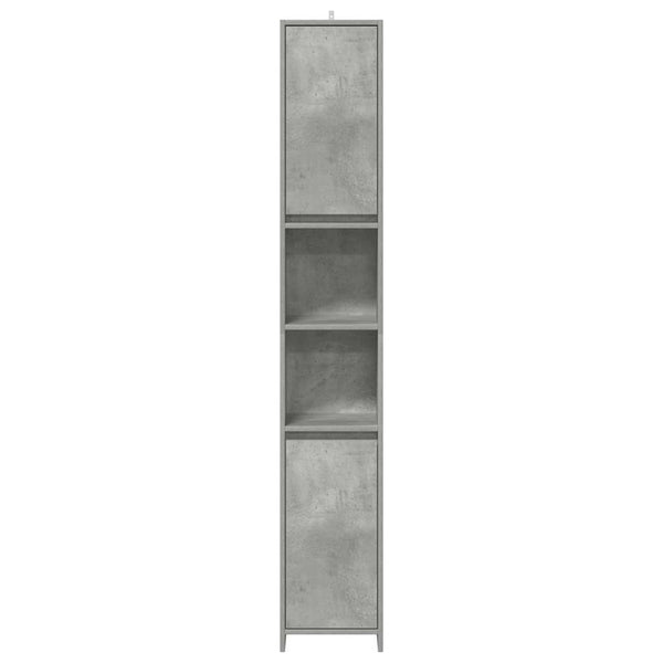 Badezimmerschrank Oprea 30x30x183,5cm in Betongrau (Spanplatte)