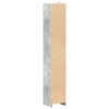 Badezimmerschrank Oprea 30x30x183,5cm in Betongrau (Spanplatte)