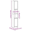 Oprea Altholz-Badezimmerschrank 30x30x183,5cm (Spanplatte)
