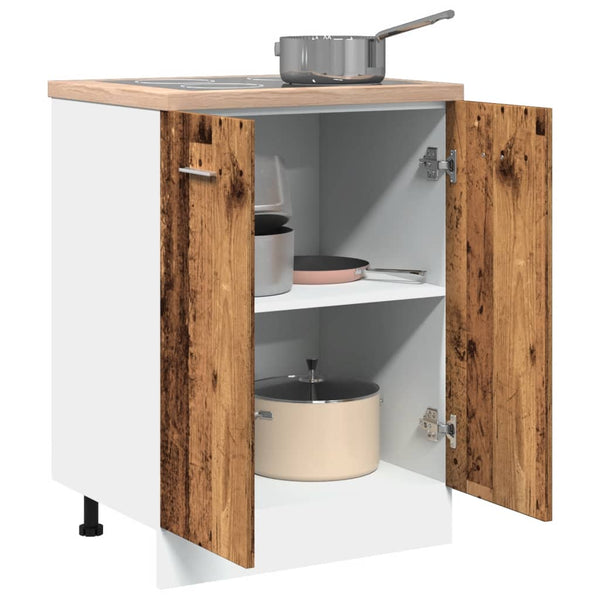 Vanha puu alakaappi Pompilas 60x46x81,5cm (engineered wood)
