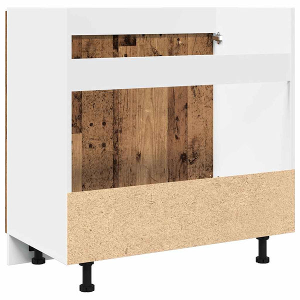 Vanha puu allaskaappi Pompilas 80x46x81,5cm (lastulevy)