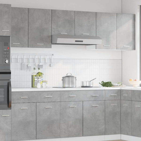 Wandschrank Pompilas 50x31x60 cm (Spanplatte) in Betongrau