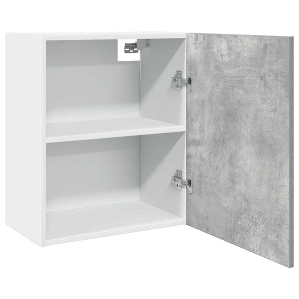 Wandschrank Pompilas 50x31x60 cm (Spanplatte) in Betongrau