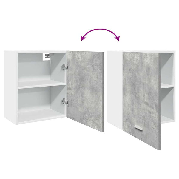 Wandschrank Pompilas 50x31x60 cm (Spanplatte) in Betongrau