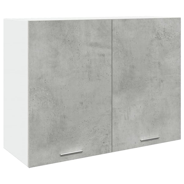 Wandhängeschrank Pompilas 80x31x60 cm, betongrau (Spanplatte)