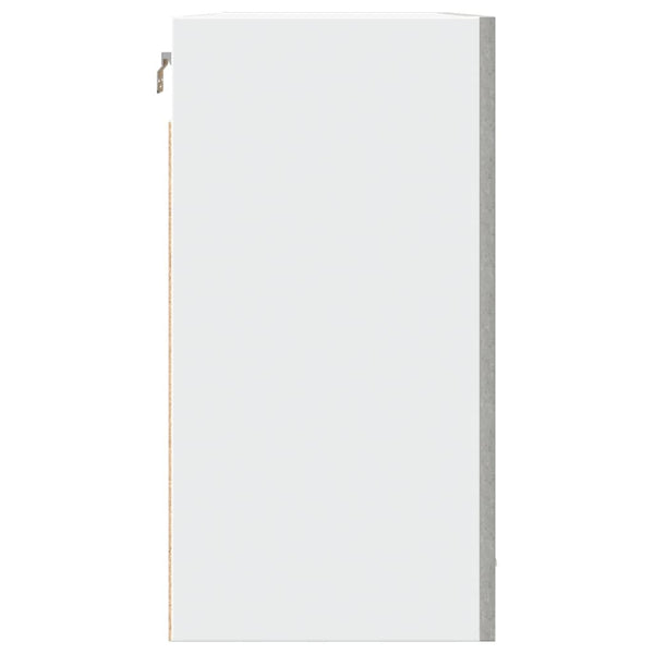 Wandhängeschrank Pompilas 80x31x60 cm, betongrau (Spanplatte)