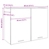 Alter Wandschrank Pompilas 80x31x60cm (Spanplatte)