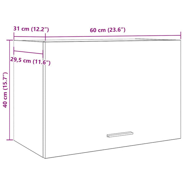 Alter Wandschrank Pompilas 60x31x40cm (Spanplatte)