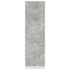 Betoninharmaa kaappi jääkaapille Pompilas 60x57x207cm (lastulevy)