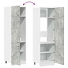Betoninharmaa kaappi jääkaapille Pompilas 60x57x207cm (lastulevy)