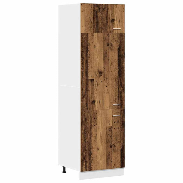 Alte Holzschrank für Kühlschrank Pompilas 60x57x207cm (Spanplatte)