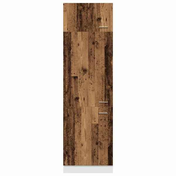 Alte Holzschrank für Kühlschrank Pompilas 60x57x207cm (Spanplatte)