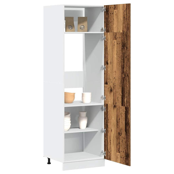 Alte Holzschrank für Kühlschrank Pompilas 60x57x207cm (Spanplatte)