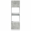 Mikrowellenunterschrank Pompilas in Betongrau, 60x57x207 cm (Spanplatte)