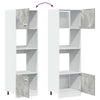 Mikrowellenunterschrank Pompilas in Betongrau, 60x57x207 cm (Spanplatte)