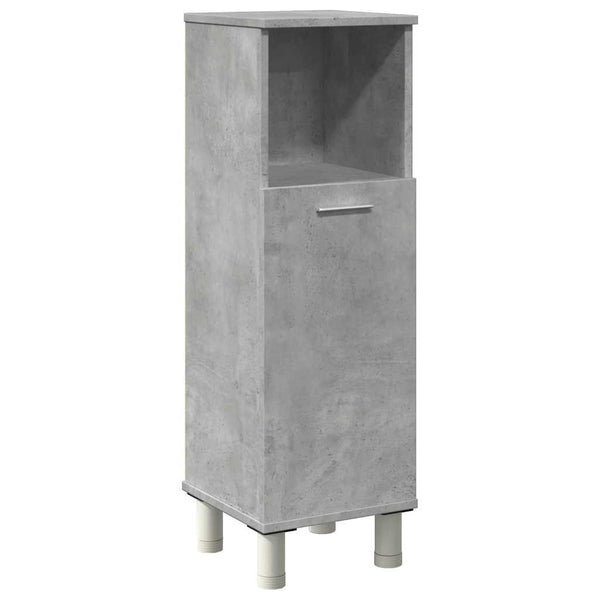 Betongrauer Badschrank Alecolina 30x30x95cm (Spanplatte)