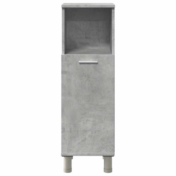 Betongrauer Badschrank Alecolina 30x30x95cm (Spanplatte)