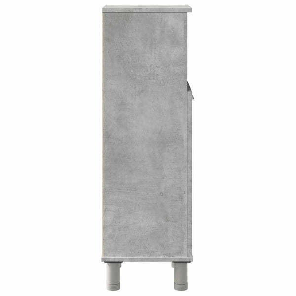 Betongrauer Badschrank Alecolina 30x30x95cm (Spanplatte)