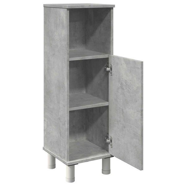 Betongrauer Badschrank Alecolina 30x30x95cm (Spanplatte)
