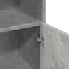 Betongrauer Badschrank Alecolina 30x30x95cm (Spanplatte)